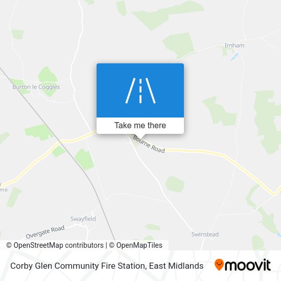 Corby Glen Community Fire Station map