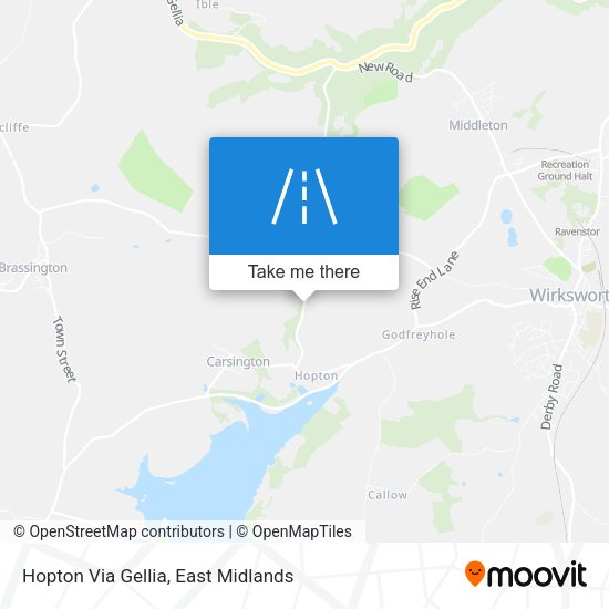 Hopton Via Gellia map