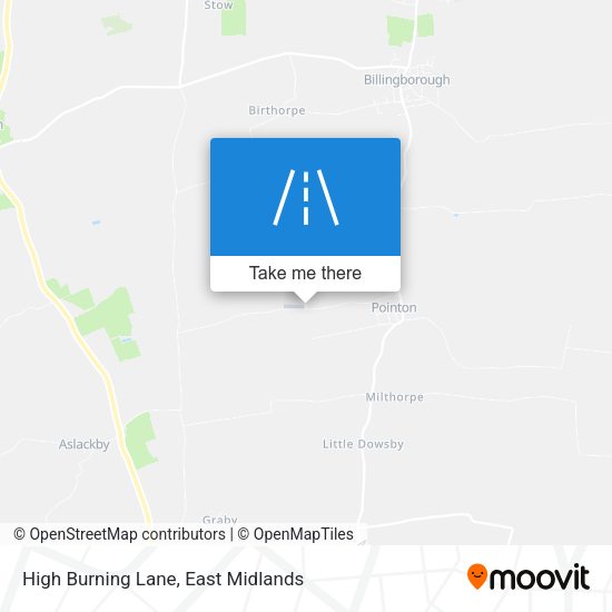 High Burning Lane map