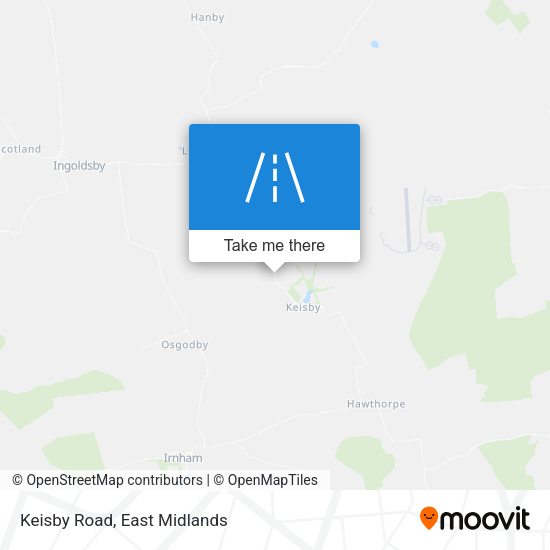 Keisby Road map