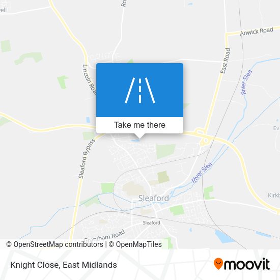 Knight Close map