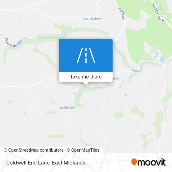 Coldwell End Lane map