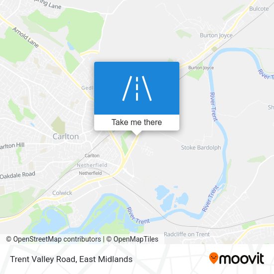 Trent Valley Road map