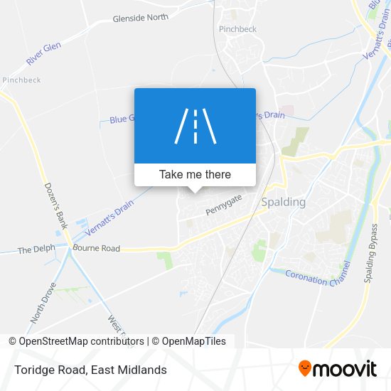 Toridge Road map