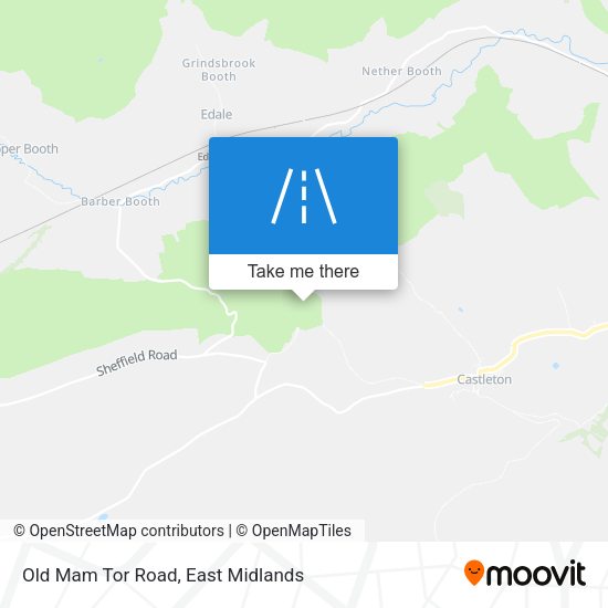 Old Mam Tor Road map