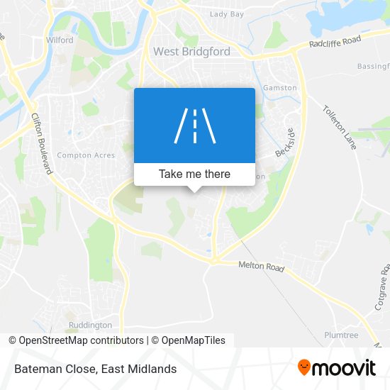 Bateman Close map