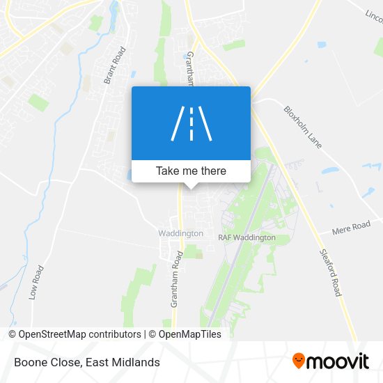 Boone Close map