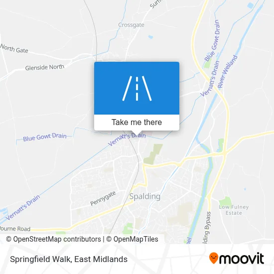 Springfield Walk map