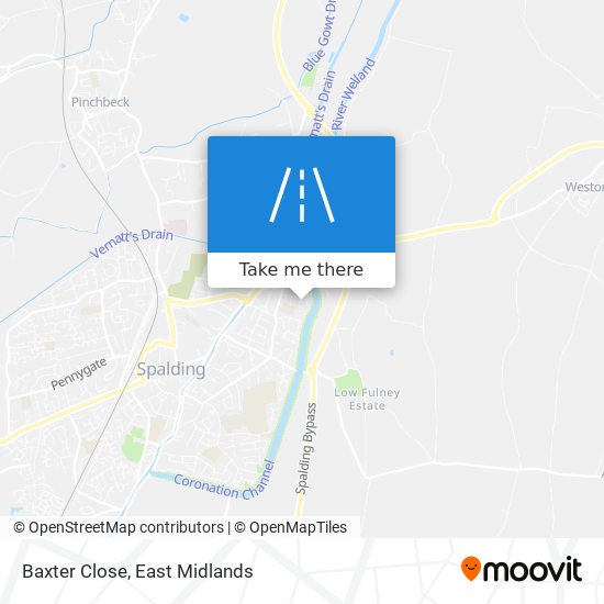 Baxter Close map