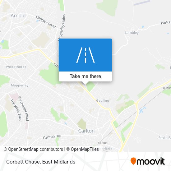 Corbett Chase map