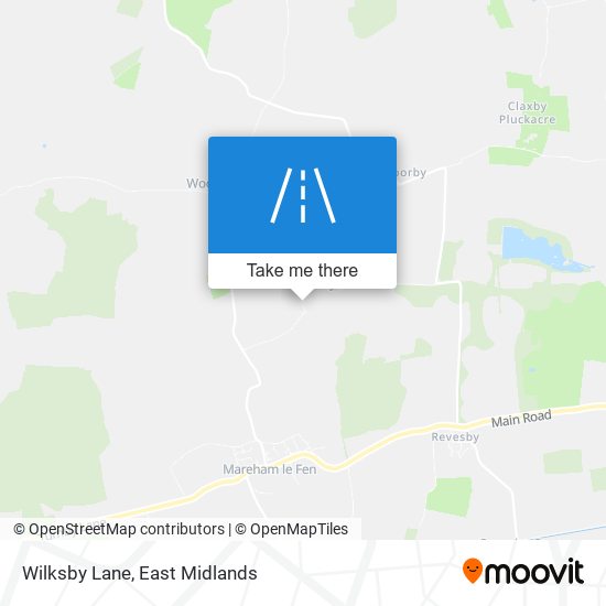 Wilksby Lane map