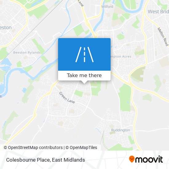 Colesbourne Place map