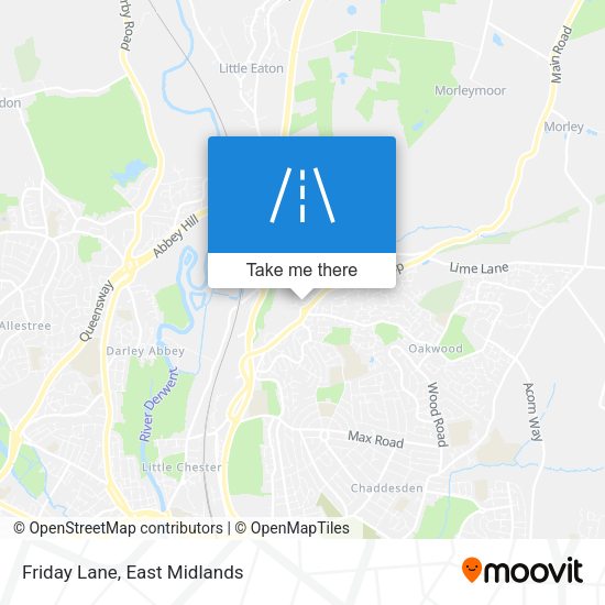 Friday Lane map