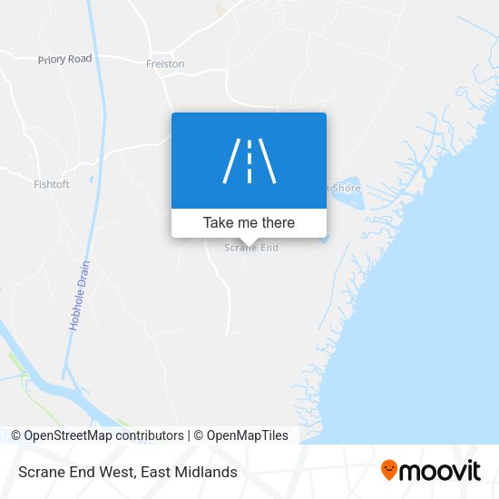 Scrane End West map