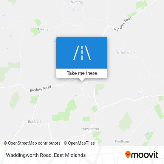 Waddingworth Road map