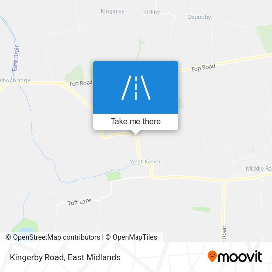 Kingerby Road map