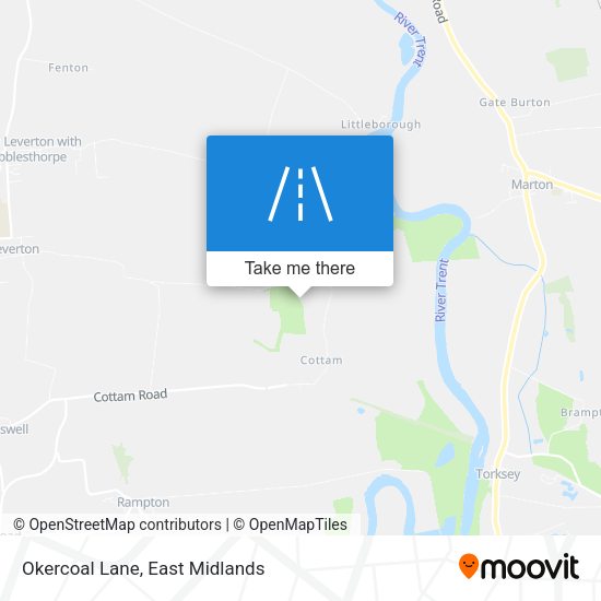Okercoal Lane map