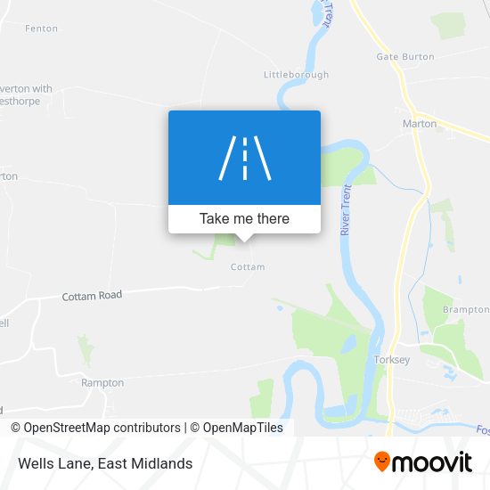 Wells Lane map