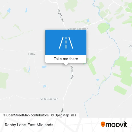 Ranby Lane map