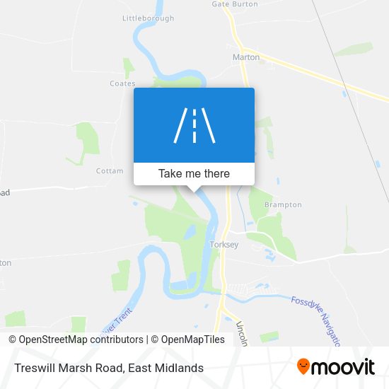 Treswill Marsh Road map