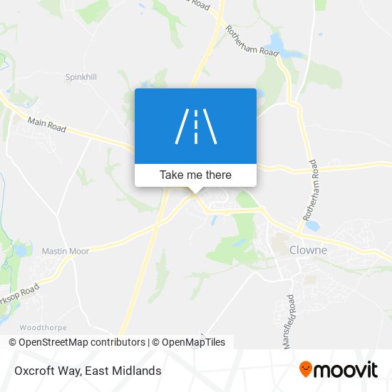 Oxcroft Way map