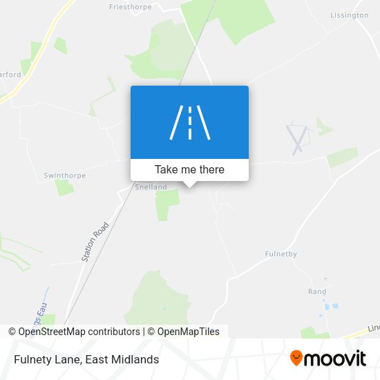 Fulnety Lane map