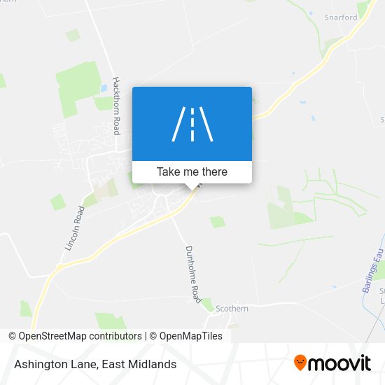 Ashington Lane map