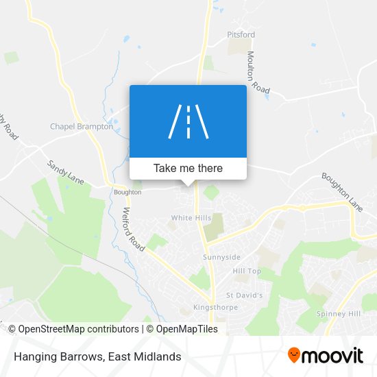 Hanging Barrows map