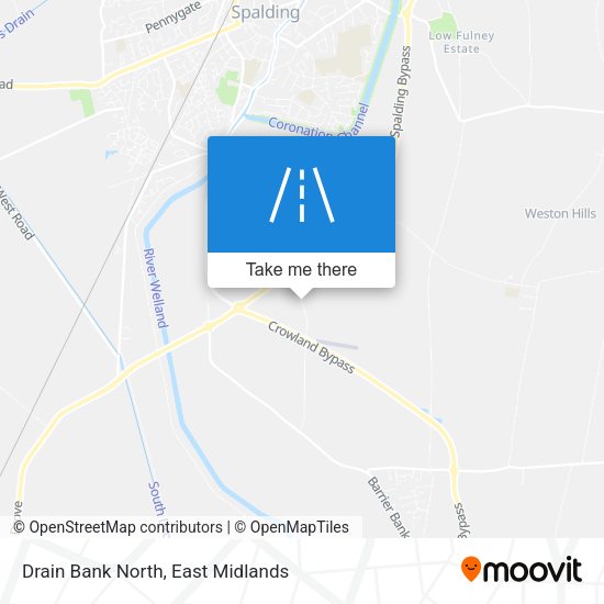 Drain Bank North map