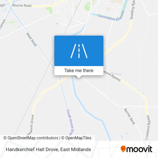 Handkerchief Hall Drove map