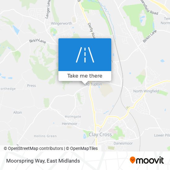Moorspring Way map