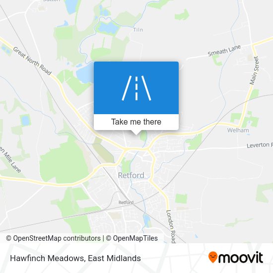 Hawfinch Meadows map