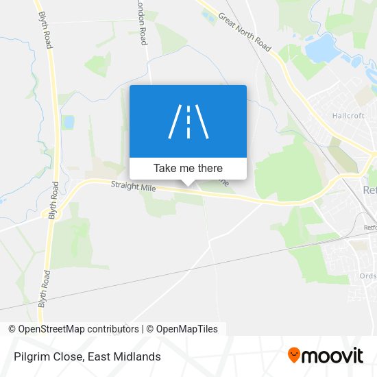 Pilgrim Close map