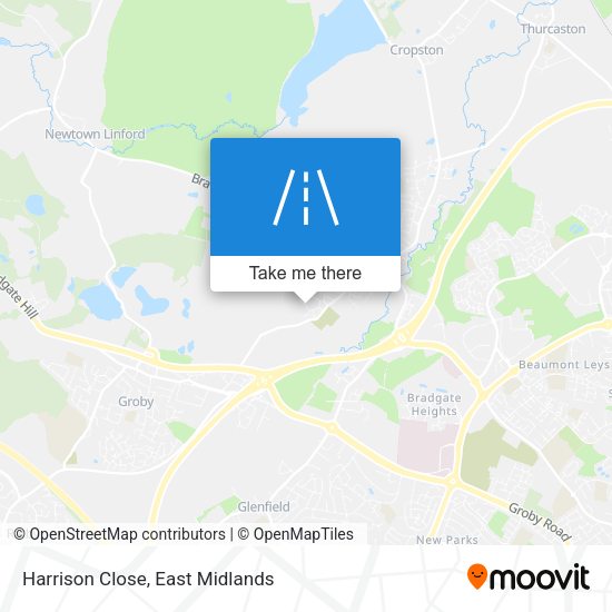 Harrison Close map