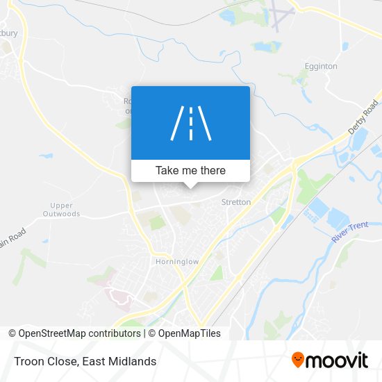 Troon Close map
