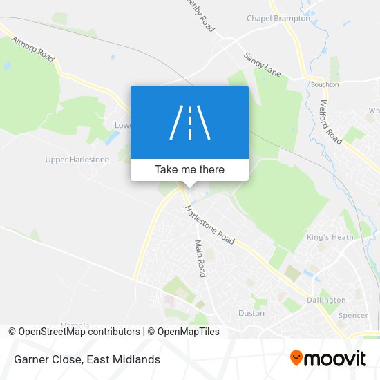 Garner Close map
