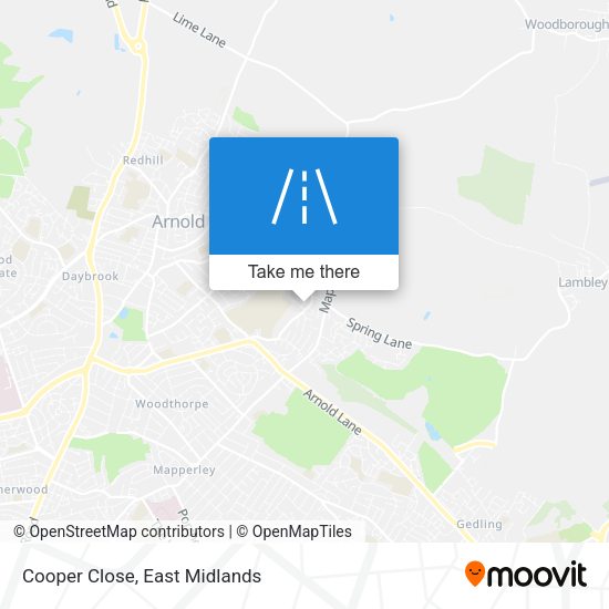 Cooper Close map