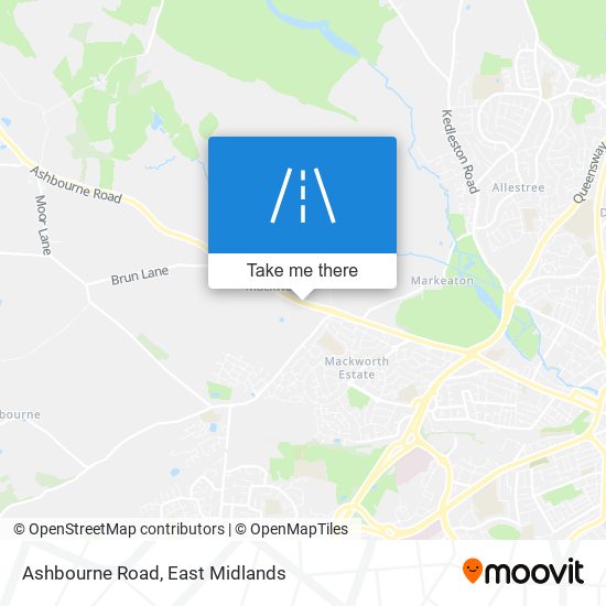 Ashbourne Road map