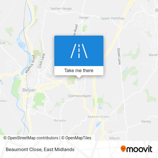 Beaumont Close map