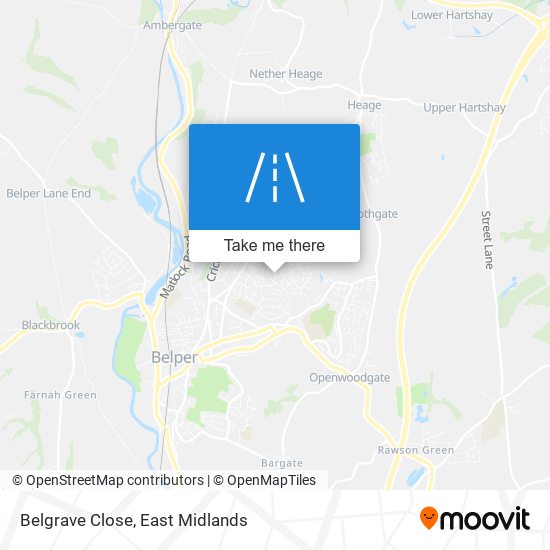 Belgrave Close map