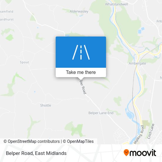 Belper Road map