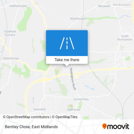 Bentley Close map