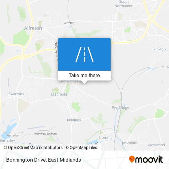 Bonnington Drive map