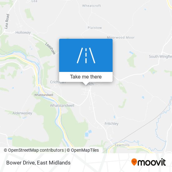 Bower Drive map