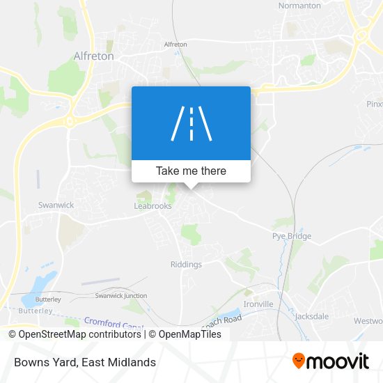 Bowns Yard map