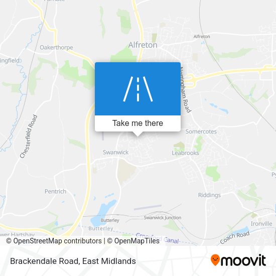 Brackendale Road map