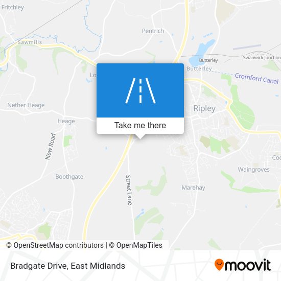 Bradgate Drive map
