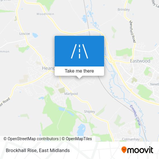 Brockhall Rise map