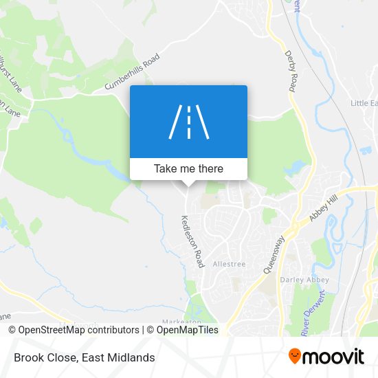 Brook Close map