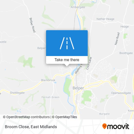 Broom Close map